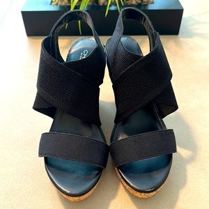Super cute & comfy Charles by Charles David platform wedge sandals!